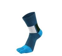 IOEUIWP 2 pares de calcetines deportivos 5 dedos for hombre, compresión, for fitness, absorbentes del sudor, for ciclismo, bádminton, tenis, cortos viaje(Blue)