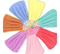 IOEUIWP 7 Uds Toallas de Mano Gancho Microfibra Cocina baño Limpieza pañuelos absorbentes