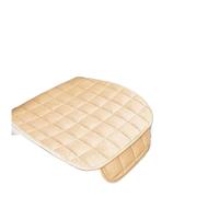 IOEUIWP Black Car Seat Cushion Pad with Non-Slip Rubber Bottom Storage Pouch Universal For Vehicle Truck Van SUV Office Chair(Beige Front Pad 1pc)