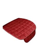 IOEUIWP Black Car Seat Cushion Pad with Non-Slip Rubber Bottom Storage Pouch Universal For Vehicle Truck Van SUV Office Chair(Red Front Pad 1pc)