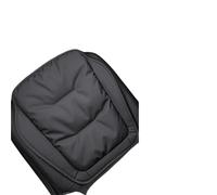 IOEUIWP Car Seat Cushion Luxury Leather Support Pad High Rebound Sponge Cover(Black-1PC)