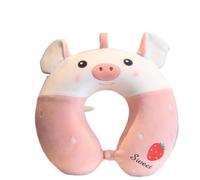 IOEUIWP Cartoon Animal U-Shaped Neck Pillow, Super Soft, Slow Rebound, Airplane, Travel, Car, Nap, Office, Student, Lunch Sleeping(Color 4)