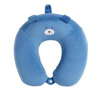 IOEUIWP Cartoon U-Shaped Pillow Travel Neck Slow Rebound Memory Foam Soft Comfortable Car Airplane(Sapphire)