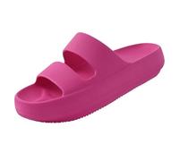 IOEUIWP Cloud Slippers For Women Slides Summer Outdoor Platform Home Shower Beach For Para interior y exterior(Red,40(24.5cm))