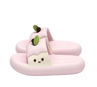 IOEUIWP Couple Slippers Man House Shoes Apple Summer Sandals Slides Para interior y exterior(Pink,36-37)