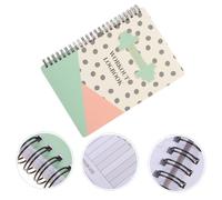 IOEUIWP Cuaderno A5, planificador de entrenamiento, cuaderno registro, encuadernación en espiral, bloc diario para Tomar Notas Trabajo Escuela Oficina