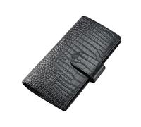 IOEUIWP Cubierta del planificador for la cubierta diario de cremallera cuaderno cuero impresión semana/semanas con el bolsillo trasero Para escribir y tomar notas(Black)