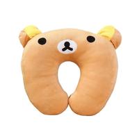 IOEUIWP Cute Cartoon Animals U Shaped Pillow Travel Car Head Neck Rest Support Cushion Panda Cat Bear Rabbit Pig(Color 6)