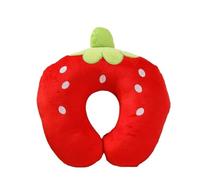 IOEUIWP Cute Cartoon Animals U Shaped Pillow Travel Car Head Neck Rest Support Cushion Panda Cat Bear Rabbit Pig(Color 1)