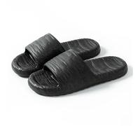 IOEUIWP EVA Platform Flip Flops, Thick Sole Beach Slides For Outdoor Wear, Non-Slip Comfortable Indoor/Outdoor Sandals Para interior y exterior(Black,44-45)
