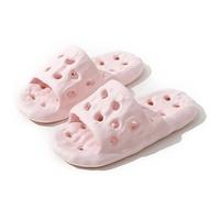 IOEUIWP EVA Slippers - Quick-Dry Bathroom Sandals For Couples, Ultra-Soft Anti-Slip Home Slides With Massage Texture Para interior y exterior(Pink,36-37)