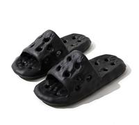 IOEUIWP EVA Slippers - Quick-Dry Bathroom Sandals For Couples, Ultra-Soft Anti-Slip Home Slides With Massage Texture Para interior y exterior(Black,38-39)