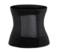 IOEUIWP Faja Moldeadora de Cuerpo con Control Barriga y corsé Envoltura Triple, Banda for el Sudor for Entrenamiento, Faja Deportiva más Delgada(Black,XS(Old))
