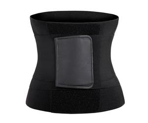 IOEUIWP Faja Moldeadora de Cuerpo con Control Barriga y corsé Envoltura Triple, Banda for el Sudor for Entrenamiento, Faja Deportiva más Delgada(Black,XS(Old))