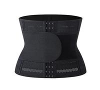 IOEUIWP Fajas for Mujeres Vientre Adelgazante Reductor de Cuerpo Soporte Lumbar Entrenador Cintura compresión Doble Capa(Black,XL)