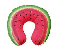 IOEUIWP Fruit U Shaped Travel Pillow Neck Watermelon Orange Car Pillows Cartoon Animals Soft Cushion Home Textile(Color1)