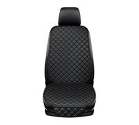 IOEUIWP Leather Car Seat Cover Minimalism Cushion For Single Front Wear-Resistant, Four Seasons General(Black)