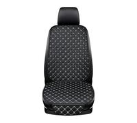 IOEUIWP Leather Car Seat Cover Minimalism Cushion For Single Front Wear-Resistant, Four Seasons General(White)