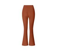 IOEUIWP Leggings De Corte Acampanado, Minipantalones Yoga Acampanados, Pantalones Gimnasia para Yoga Fitness(Dark Orange,S)