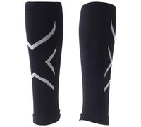 IOEUIWP Mangas elásticas de compresión for pantorrilla, calcetines transpirables con diseño sin pies, protección solar, 1 par para Deporte, Running(Black)