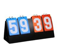 IOEUIWP Marcador de Baloncesto Manual, Contador sobremesa, Marcador 4 dígitos, Base Triangular, fichas Tenis Mesa para Eventos Deportivos o de Entretenimiento(Color 2)