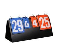 IOEUIWP Marcador de Baloncesto Manual, Contador sobremesa, Marcador 4 dígitos, Base Triangular, fichas Tenis Mesa para Eventos Deportivos o de Entretenimiento(Color 3)