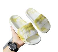IOEUIWP Men And Women Slippers Summer Indoor Home Bathroom Anti Slip Soft Sole EVA Para interior y exterior(Yellow,42-43)