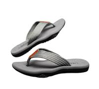 IOEUIWP Men's Flip-Flops Waterproof Non-Slip Soft Sole Comfortable Slip-On Sandals Para interior y exterior(GRAY,42)