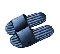 IOEUIWP Men's Slippers, Summer Indoor Bathing Non-Slip Home Bathroom Soft-Soled Couple For Men Para interior y exterior(Blue,40-41)