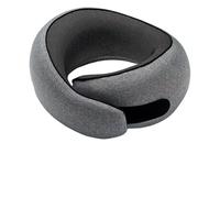 IOEUIWP Portable U-Shaped Travel Pillow Memory Foam Snail Neck Support Adjustable Soft Noon Break Pillows(Dark Gray)