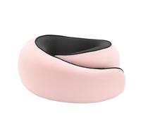 IOEUIWP Portable U-Shaped Travel Pillow Memory Foam Snail Neck Support Adjustable Soft Noon Break Pillows(Pink)