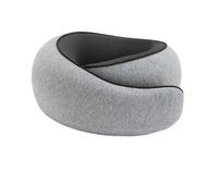 IOEUIWP Portable U-Shaped Travel Pillow Neck Support Memory Foam Snail Adjustable Soft Noon Break(Light Gray)