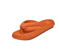 IOEUIWP Sandalias Ligeras De Color Sólido for Mujer: Chanclas Informales for Parejas for Interiores/Exteriores, Calzado Cómodo Playa Sin Cordones Para interior y exterior(Orange,46-47)
