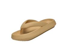 IOEUIWP Sandalias Ligeras De Color Sólido for Mujer: Chanclas Informales for Parejas for Interiores/Exteriores, Calzado Cómodo Playa Sin Cordones Para interior y exterior(Khaki,44-45)