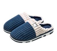 IOEUIWP Smile Women Confinement Soft Cotton Slippers Warm Non-slip Plush Home Men Winter Couple Para interior y exterior(Color7,36-37)