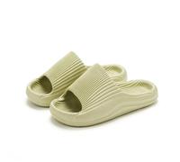 IOEUIWP Soft EVA Slippers For Women Flat Sole Women's Sandals Outdoor Casual Non-slip Beach Shoes Home Cozy Para interior y exterior(Green,42-43)