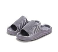 IOEUIWP Soft EVA Slippers For Women Flat Sole Women's Sandals Outdoor Casual Non-slip Beach Shoes Home Cozy Para interior y exterior(Grey,40-41)