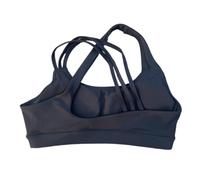 IOEUIWP Sujetador Deportivo con Espalda Cruzada for Mujer, Top Ajustado de Alta Resistencia, Ropa Interior Integral for Gimnasio y Yoga Almohadilla for el Pecho(Black,M)