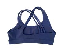 IOEUIWP Sujetador Deportivo con Espalda Cruzada for Mujer, Top Ajustado de Alta Resistencia, Ropa Interior Integral for Gimnasio y Yoga Almohadilla for el Pecho(Deep Blue,XL)