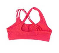 IOEUIWP Sujetador Deportivo con Espalda Cruzada for Mujer, Top Ajustado de Alta Resistencia, Ropa Interior Integral for Gimnasio y Yoga Almohadilla for el Pecho(Peach Red,S)