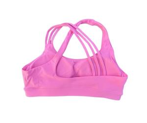 IOEUIWP Sujetador Deportivo con Espalda Cruzada for Mujer, Top Ajustado de Alta Resistencia, Ropa Interior Integral for Gimnasio y Yoga Almohadilla for el Pecho(Persimmon,M)