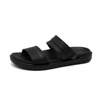 IOEUIWP Summer Men's Slippers Flat Bottom Sandals Driving Shoes Indoor Outdoor Beach Casual EVA Sport Sneakers Size40-45 Para interior y exterior(Black,42)