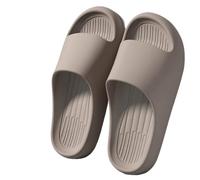 IOEUIWP Summer Slippers For Men Women EVA Lightweight Open Toe Quick Dry Home Slides Flat Sandals Beach Couple Shoes Para interior y exterior(Coffee,42-43)