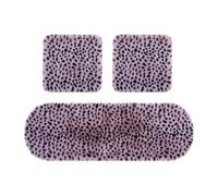 IOEUIWP Thickened Plush Car Seat Cushion Set Non-Slip Design Wear Resistant Soft Protector Winter Warm Cover Pad(Purple)