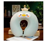 IOEUIWP Travel Neck Pillow U-Shape Protection Head Rest Nap Memory Cotton Soft Airplane(Color15)