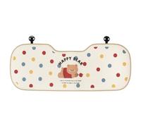IOEUIWP Universal Car Seat Cushion Backrest ICES Silk Ventilation Design Adorable Cartoon Comfort Auto Cover All Seasons(COLOR3_Ice Silk)