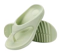 IOEUIWP Women Flat Sandals Slippers Outdoor Non-slip House Unisex Beach Slides Orthopedic Breath Soft Para interior y exterior(Green1,38)