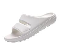 IOEUIWP Women Flat Sandals Slippers Outdoor Non-slip House Unisex Beach Slides Orthopedic Breath Soft Para interior y exterior(White,37)