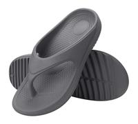 IOEUIWP Women Flat Sandals Slippers Outdoor Non-slip House Unisex Beach Slides Orthopedic Breath Soft Para interior y exterior(Grey1,37)