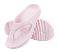 IOEUIWP Women Flat Sandals Slippers Outdoor Non-slip House Unisex Beach Slides Orthopedic Breath Soft Para interior y exterior(Pink1,41)